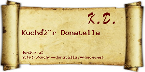 Kuchár Donatella névjegykártya